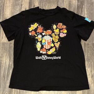 Disney Black T-Shirt with Colorful Mickey Design